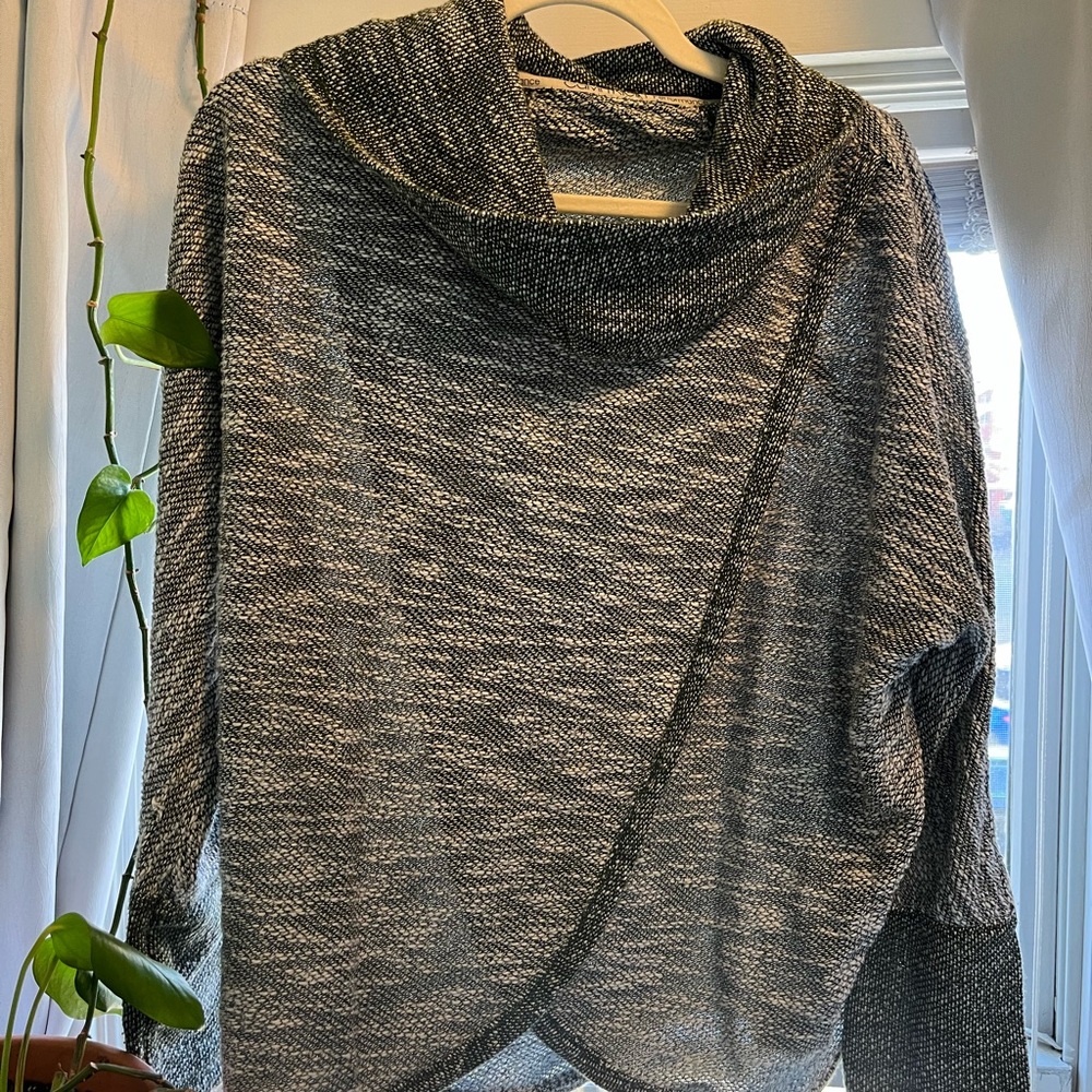 Calvin Klein Gray Cowl Neck Sweater